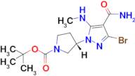 tert-Butyl(S)-3-(3-bromo-4-carbamoyl-5-(methylamino)-1h-pyrazol-1-yl)pyrrolidine-1-carboxylate