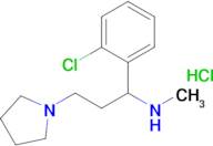 1-(2-Chlorophenyl)-N-methyl-3-(pyrrolidin-1-yl)propan-1-aminehydrochloride