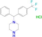 1-(Phenyl(4-(trifluoromethyl)phenyl)methyl)piperazinehydrochloride