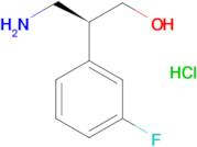 (S)-3-Amino-2-(3-fluorophenyl)propan-1-olhydrochloride
