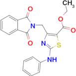 Ethyl4-((1,3-dioxoisoindolin-2-yl)methyl)-2-(phenylamino)thiazole-5-carboxylate