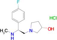 (S)-1-((S)-2-(4-Fluorophenyl)-2-(methylamino)ethyl)pyrrolidin-3-olhydrochloride