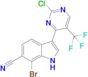 7-Bromo-3-(2-chloro-5-(trifluoromethyl)pyrimidin-4-yl)-1H-indole-6-carbonitrile