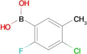 (4-Chloro-2-fluoro-5-methylphenyl)boronic acid