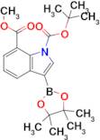 1-(Tert-butyl) 7-methyl 3-(4,4,5,5-tetramethyl-1,3,2-dioxaborolan-2-yl)-1H-indole-1,7-dicarboxylate