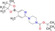Tert-butyl 4-(4-methyl-5-(4,4,5,5-tetramethyl-1,3,2-dioxaborolan-2-yl)pyridin-2-yl)piperazine-1-...