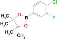 2-(4-Chloro-3-fluorophenyl)-4,4,5,5-tetramethyl-1,3,2-dioxaborolane