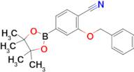 2-(Benzyloxy)-4-(4,4,5,5-tetramethyl-1,3,2-dioxaborolan-2-yl)benzonitrile