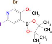 2-Bromo-6-iodo-3-methoxy-4-(4,4,5,5-tetramethyl-1,3,2-dioxaborolan-2-yl)pyridine