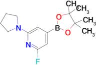 2-Fluoro-6-(pyrrolidin-1-yl)-4-(4,4,5,5-tetramethyl-1,3,2-dioxaborolan-2-yl)pyridine