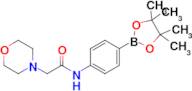 2-Morpholino-N-(4-(4,4,5,5-tetramethyl-1,3,2-dioxaborolan-2-yl)phenyl)acetamide