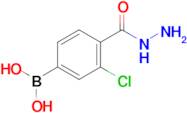 (3-Chloro-4-(hydrazinecarbonyl)phenyl)boronic acid