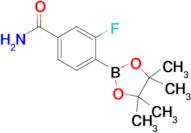 3-Fluoro-4-(4,4,5,5-tetramethyl-1,3,2-dioxaborolan-2-yl)benzamide