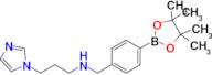 3-(1H-Imidazol-1-yl)-N-(4-(4,4,5,5-tetramethyl-1,3,2-dioxaborolan-2-yl)benzyl)propan-1-amine