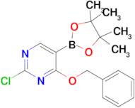 4-(Benzyloxy)-2-chloro-5-(4,4,5,5-tetramethyl-1,3,2-dioxaborolan-2-yl)pyrimidine