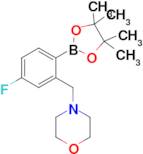 4-(5-Fluoro-2-(4,4,5,5-tetramethyl-1,3,2-dioxaborolan-2-yl)benzyl)morpholine