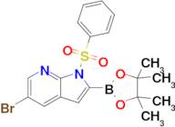 5-Bromo-1-(phenylsulfonyl)-2-(4,4,5,5-tetramethyl-1,3,2-dioxaborolan-2-yl)-1H-pyrrolo[2,3-b]pyridi…