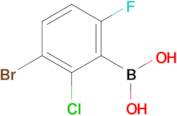 (3-Bromo-2-chloro-6-fluorophenyl)boronic acid