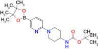 Tert-butyl (1-(5-(4,4,5,5-tetramethyl-1,3,2-dioxaborolan-2-yl)pyridin-2-yl)piperidin-4-yl)carbamate