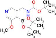 Tert-butyl ((5-methoxy-4-(4,4,5,5-tetramethyl-1,3,2-dioxaborolan-2-yl)pyridin-3-yl)methyl)carbamate