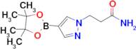 3-(4-(4,4,5,5-Tetramethyl-1,3,2-dioxaborolan-2-yl)-1H-pyrazol-1-yl)propanamide