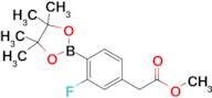 Methyl 2-(3-fluoro-4-(4,4,5,5-tetramethyl-1,3,2-dioxaborolan-2-yl)phenyl)acetate