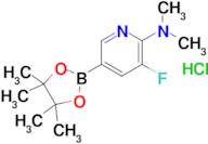 3-Fluoro-n,n-dimethyl-5-(4,4,5,5-tetramethyl-1,3,2-dioxaborolan-2-yl)pyridin-2-amine hydrochloride