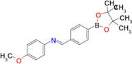 (E)-n-(4-Methoxyphenyl)-1-(4-(4,4,5,5-tetramethyl-1,3,2-dioxaborolan-2-yl)phenyl)methanimine