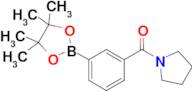 Pyrrolidin-1-yl(3-(4,4,5,5-tetramethyl-1,3,2-dioxaborolan-2-yl)phenyl)methanone