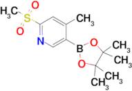 (4-Methyl-6-(methylsulfonyl)pyridin-3-yl)boronic acid pinacol ester