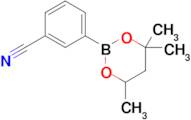 3-(4,4,6-Trimethyl-1,3,2-dioxaborinan-2-yl)benzonitrile