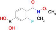 (3-Fluoro-4-(methoxy(methyl)carbamoyl)phenyl)boronic acid