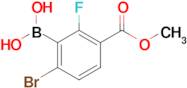 (6-Bromo-2-fluoro-3-(methoxycarbonyl)phenyl)boronic acid