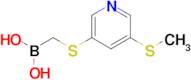 (((5-(Methylthio)pyridin-3-yl)thio)methyl)boronic acid