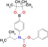 Benzyl isobutyl(4-(4,4,5,5-tetramethyl-1,3,2-dioxaborolan-2-yl)phenyl)carbamate