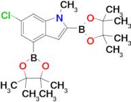 6-Chloro-1-methyl-2,4-bis(4,4,5,5-tetramethyl-1,3,2-dioxaborolan-2-yl)-1H-indole