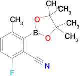 6-Fluoro-3-methyl-2-(4,4,5,5-tetramethyl-1,3,2-dioxaborolan-2-yl)benzonitrile