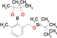 tert-Butyldimethyl((3-methyl-2-(4,4,5,5-tetramethyl-1,3,2-dioxaborolan-2-yl)benzyl)oxy)silane