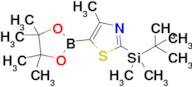 2-(tert-Butyldimethylsilyl)-4-methyl-5-(4,4,5,5-tetramethyl-1,3,2-dioxaborolan-2-yl)thiazole