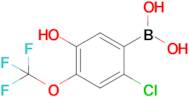 [2-Chloro-5-hydroxy-4-(trifluoromethoxy)phenyl]boronic acid