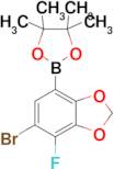 2-(6-Bromo-7-fluorobenzo[d][1,3]dioxol-4-yl)-4,4,5,5-tetramethyl-1,3,2-dioxaborolane