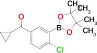 (4-Chloro-3-(4,4,5,5-tetramethyl-1,3,2-dioxaborolan-2-yl)phenyl)(cyclopropyl)methanone