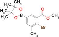 Methyl 2-bromo-3-methyl-5-(4,4,5,5-tetramethyl-1,3,2-dioxaborolan-2-yl)benzoate