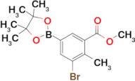 Methyl 3-bromo-2-methyl-5-(4,4,5,5-tetramethyl-1,3,2-dioxaborolan-2-yl)benzoate