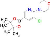 4-(3-Chloro-5-(4,4,5,5-tetramethyl-1,3,2-dioxaborolan-2-yl)pyridin-2-yl)morpholine