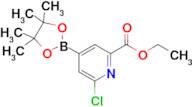 Ethyl 6-chloro-4-(4,4,5,5-tetramethyl-1,3,2-dioxaborolan-2-yl)picolinate