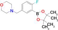 4-(4-Fluoro-3-(4,4,5,5-tetramethyl-1,3,2-dioxaborolan-2-yl)benzyl)morpholine