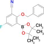 2-(Benzyloxy)-5-fluoro-3-(4,4,5,5-tetramethyl-1,3,2-dioxaborolan-2-yl)benzonitrile