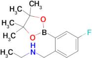 N-(4-Fluoro-2-(4,4,5,5-tetramethyl-1,3,2-dioxaborolan-2-yl)benzyl)ethanamine