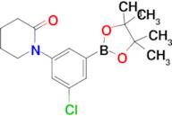 1-(3-Chloro-5-(4,4,5,5-tetramethyl-1,3,2-dioxaborolan-2-yl)phenyl)piperidin-2-one